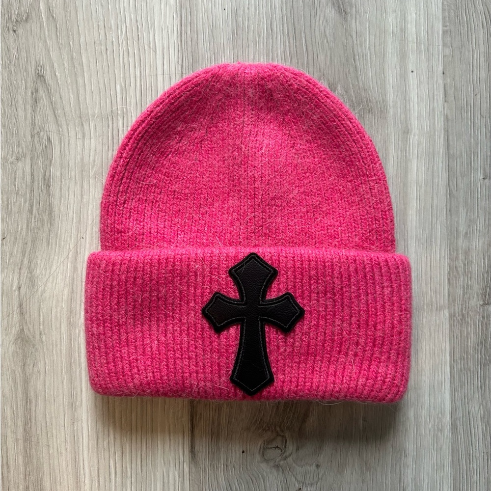 Pink Chrome Hearts Beanie